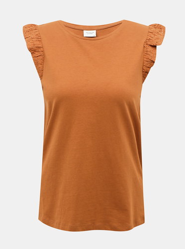 Jacqueline de Yong Engel brown top - T-Shirt - Main image