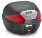 GIVI B29N Topcase 29L Black with Red Reflectors MonoLock with Plate - Motorcycle Case