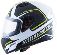 MT HELMETS Mugello Jerome (white / black / yellow fluo, size XL) - Motorbike Helmet