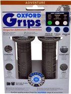 OXFORD Adventure Grips, (Dark Grey Rubber, Medium Hardness, Pair) - Motorbike Grips