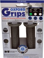 OXFORD grips Touring, (dark gray rubber, hard rubber medium, pair) - Motorbike Grips
