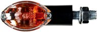 Oxford Cat Eye Short Turn Signal, (Orange Glass, Black Coat, Pair) - Motorbike Turn Signals