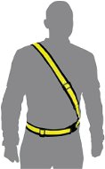 OXFORD shoulder reflex belt, (yellow fluo, size M) - Reflective Suspenders