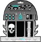 OXFORD nákrčníky Comfy Skeleton, (sada 3 ks) - Nákrčník