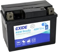 EXIDE BIKE Factory Sealed 3Ah, 12V, AGM12-4 (YTX4L-BS)  - Motobaterie