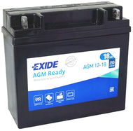 EXIDE BIKE Factory Sealed 18Ah, 12V, AGM12-18 (GARDEN)  - Motobaterie