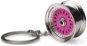 Prívesok na kľúče – liate koleso, ružové - Prívesok na kľúče