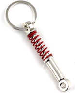 Keyring - shock absorber with red spring - Keychain