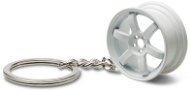 Keyring - Cast Wheel, White - Keychain