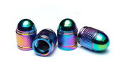 Valve Caps Valve caps ALU rainbow (neochrom), 4pcs - Čepičky na ventilky