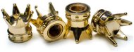 Gold crown valve caps, 4pcs - Valve Caps