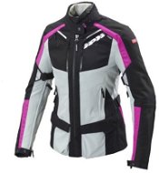 Spidi 4SEASON LADY, (light grey/black/purple, size XL) - Motorcycle Jacket