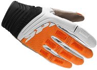 Spidi MEGA-X, (white / orange, size XL) - Motorcycle Gloves