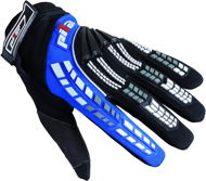 Pilot gloves, children, black / blue, size 3 - Motorcycle Gloves