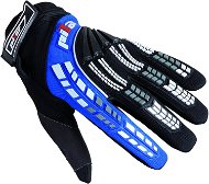 Pilot gloves, children, black / blue, size 4 - Motorcycle Gloves
