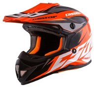 CASSIDA Cross Cup Two Kids, (Orange Fluo/White/Black/Grey, Size L) - Motorbike Helmet