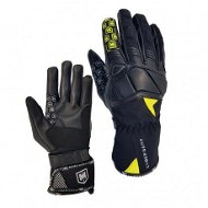 PINT TEXTILE SHORT GLOVES combination black/yellow/silver - Motorcycle Gloves