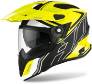 AIROH COMMANDER DUO Fluo Yellow/Black/White-Matte 2XL - Motorbike Helmet