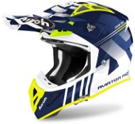 AIROH AVIATOR ACE NEMESI White/Blue/Fluores. S - Motorbike Helmet