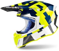 AIROH TWIST 2.0 FRAME Blue/White/Fluo XL - Motorbike Helmet