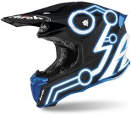 AIROH TWIST NEON čierna/modrá XL - Prilba na motorku