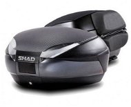 SHAD Motorcycle Top Case SH48 Dark Grey incl. Armrest, Carbon Cover and PREMIUM Lock - Motorcycle Case