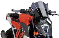 PUIG NEW. GEN SPORT - WITH GPS KIT SUPPORT sötét füstszínű, KTM Super Duke 1290 (R) (2014-2016) számára - Motor plexi