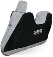 Plachta na skúter OXFORD Aquatex Highscreen Scooter vyhotovenie pre vysoké plexi (čierna/strieborná, uni veľkosť) - Plachta na skútr