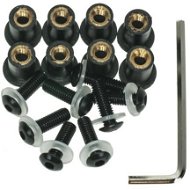 OXFORD Allen keys for plexiglass incl. M5 nuts in rubber housing and washers (black anodized) - Installation Kit