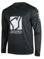 YOKO SCRAMBLE black / white size L - Motocross Jersey