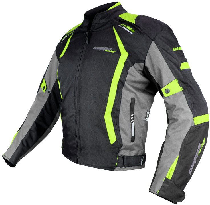 Black and green motorcycle cheap jacket