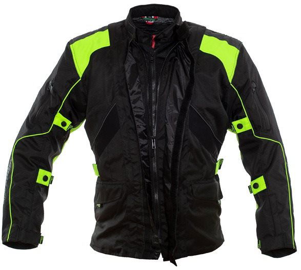 Green and hotsell black motorcycle jacket