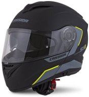 CASSIDA Compress 2.0 Refraction, (Matt Black/Grey/Yellow Fluo, Size M) - Motorbike Helmet