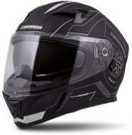 CASSIDA Integral 3.0 Turbohead, (Matte Black/Silver, Size L) - Motorbike Helmet