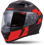 CASSIDA Integral 3.0 RoxoR, (Matte Black/Fluo Red /Grey, Size L) - Motorbike Helmet