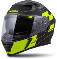 CASSIDA Integral 3.0 RoxoR, (Matte Black/Yellow Fluo/Grey, Size 2XL) - Motorbike Helmet