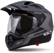 CASSIDA Tour 1.1 Specter, (Matte Grey/Light Grey/Black, Size L) - Motorbike Helmet
