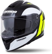 CASSIDA Integral GT 2.0 Ikon, (White/Yellow Fluo/Grey/Black, Size 2XL) - Motorbike Helmet