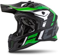 CASSIDA Cross Pro II Contra, (Green/Black/Grey/White, Size 2XL) - Motorbike Helmet