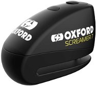 OXFORD Zámok kotúčovej brzdy SCREAMER 7 (integrovaný alarm, čierny/čierny, priemer čapu 7 mm) - Zámok na motorku