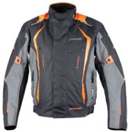 ROLEFF Olpe  (čierna / sivá / oranžová, veľkosť 2XL) - Motorkárska bunda