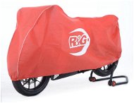 R&G Superbike/Street prodyšná vnitřní plachta červená/bílá - Motorbike Cover