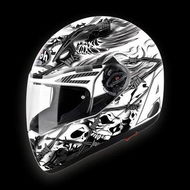 AIROH PIT ONE XR THORNS PTT38 - integrální bílá helma XL - Helma na motorku