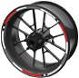 M-Style Set of Coloured EASY Strips on Red Wheels - Rim Stickers