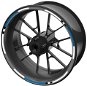 M-Style Set of Coloured EASY Strips on Blue Wheels - Rim Stickers