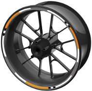 M-Style Set of Coloured EASY Strips on Wheels, Orange - Rim Stickers