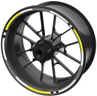 M-Style Set of Coloured EASY Strips for Wheels, Yellow - Rim Stickers
