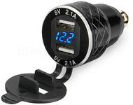 SEFIS 2x USB zásuvka - nabíječka (Typ:DIN HELLA) - USB zásuvka na motorku