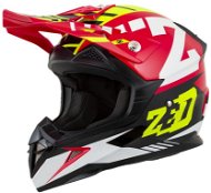 ZED Helmet X1.9, (Red/Yellow Fluo/Black/White, size M) - Motorbike Helmet