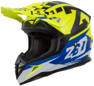 ZED helmet X1.9, (blue/yellow fluo/black/white, size L) - Motorbike Helmet